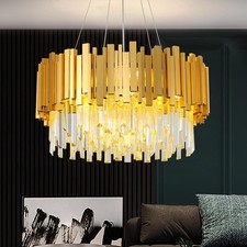 K9 Crystal Gold Chandelier LED
