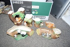 Vintage Hornsea Fauna Rabbit And Squirrel Pottery x 6