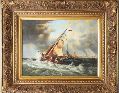 Contemporary school seascape - school,,