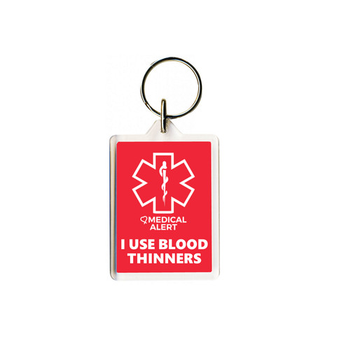 Blood thinners keyring - blood,