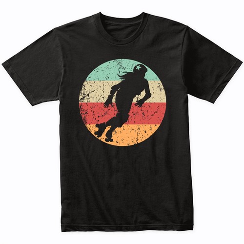 Retro roller derby skater - retro,