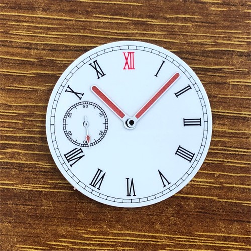 37mm clock small seconds - o'clock,