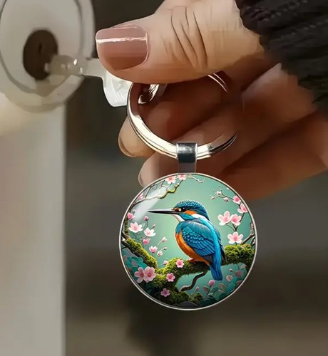 Kingfisher keyring wildfowl - kingfisher,