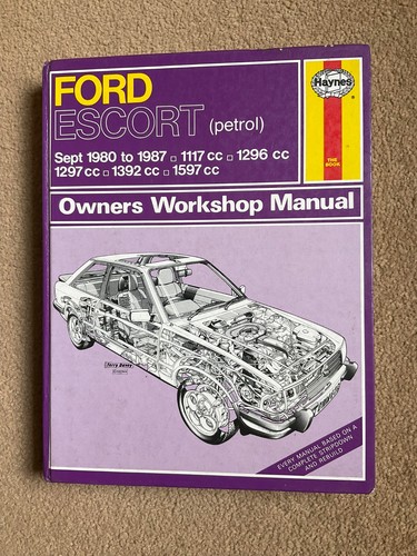 Ford escort haynes car manual - ford,
