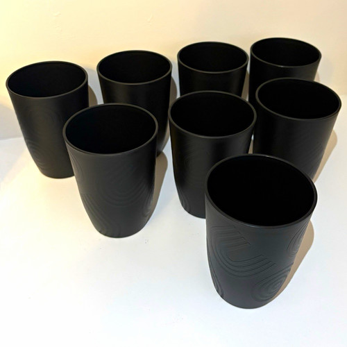 Set black plastic - set,