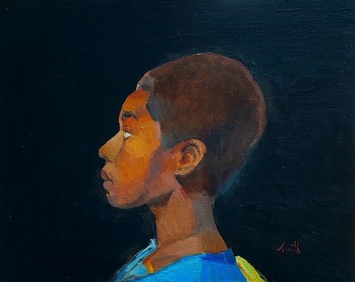 Contemporary portrait oil