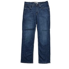 Levis Signature Jeans W31 L30 Mens Dark Blue Regular Straight Stretch Denim (E)