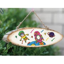 Natural Wood Trunk Oval Large