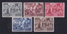 Vatican 1951 1500 Years Council of Chalcedon Mi. No. 180-184 Set 5 Values ** 