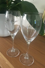 TWO Pol Roger Champagne Glasses
