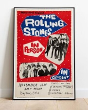 The Rolling Stones 1964 Us Tour Poster - Live Up To 36"