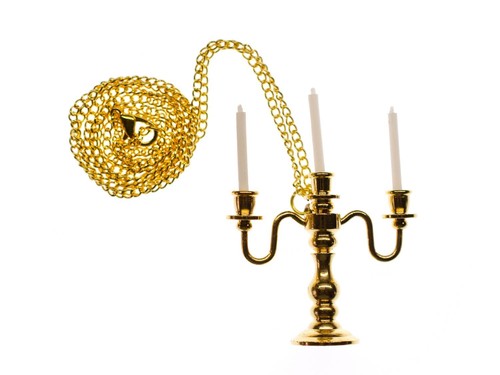 Arm candle holder - 3-arm, necklace