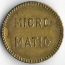 Micro-Matic Car Wash Machine Token