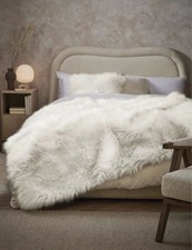 NEXT Ivory Faux Fur Throw