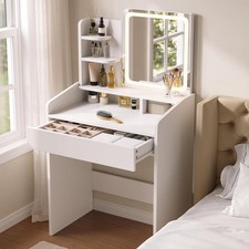 Small Vanity Desk with Mirror