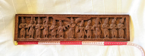 Wooden hand carved wall panel - hand-carved,