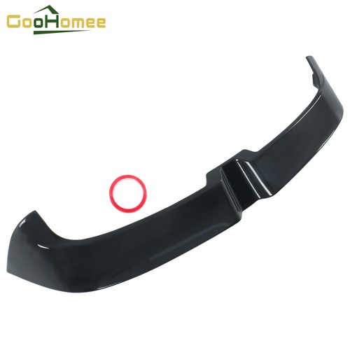 Black rear spoiler lip - black,