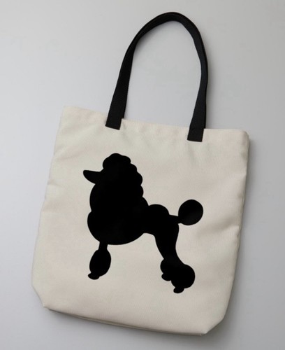 Poodle tote bag 14 - bag, 19”
