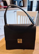 Black Faux Leather Vintage