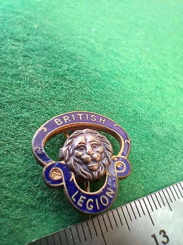 Vtg british legion enamel - british,