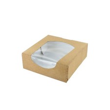 Window Treat Box Kraft Brown