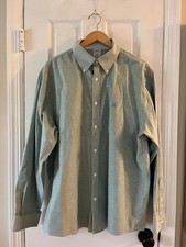BROOKS BROTHERS XL MEN BUTTON DOWN SHIRT REGULAR NO-IRON STRETCH NEW LIGHT GREEN