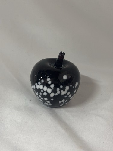 Black white glass - white, apple