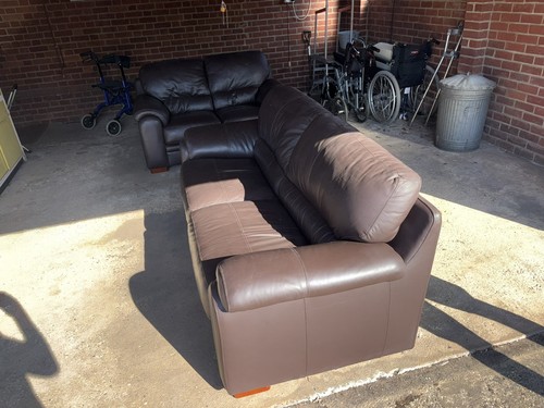 John lewis brown leather - john,