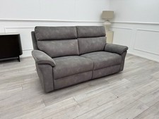 LAZYBOY DIXIE POWER RECLINER 3 SEATER SOFA IN GREY FABRIC
