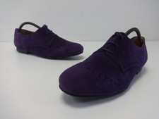 Womens Shoes Size 5 Purple Suede SCHUH Lace Up Ladies Smart Flat Brogues EUR 38