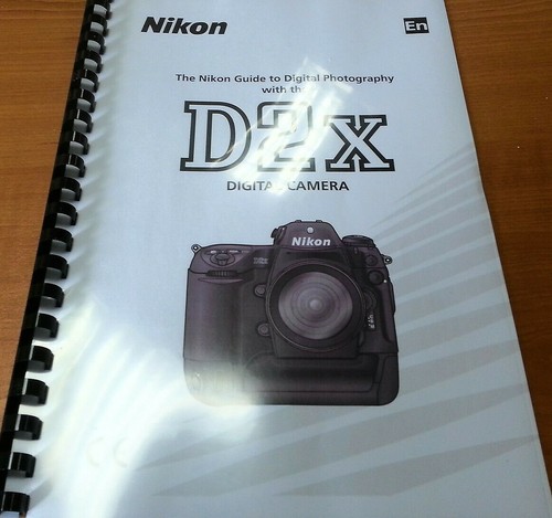 Nikon d2x printed instruction - d2x,