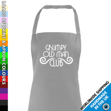 Grumpy Old Man Apron • Adults Custom Printed Aprons • Fun Retirement Baking Cook
