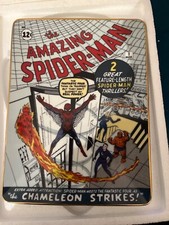 Franklin Mint Amazing Fantasy & Amazing Spider-Man Collectors Plates Ltd Edition
