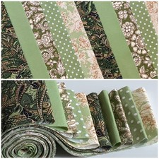 10 100% cotton fabric strips
