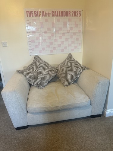 Dfs cuddle chair with - with, cushions