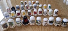 Thimbles - Collection Of 35 Welsh Related Thimbles - Wales