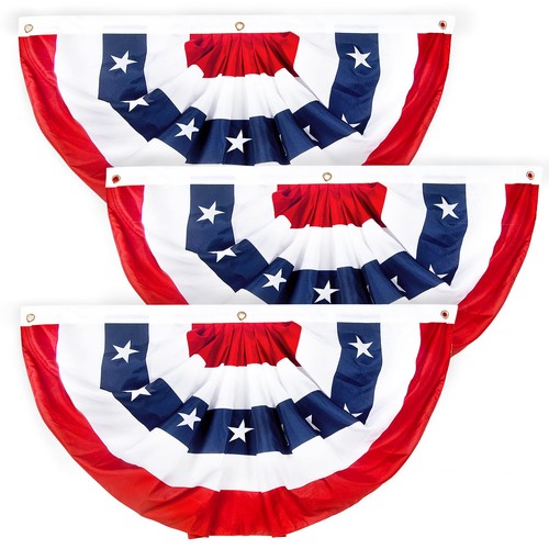 Bunting flags 2x4 pleated - bunting,