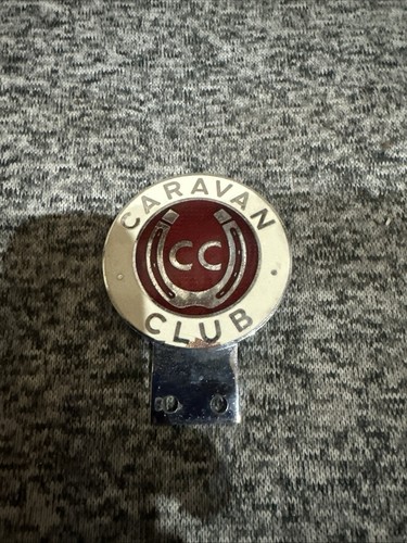 Vintage caravan club enamel - caravan,