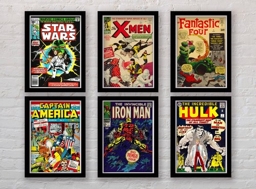 Framed vintage comic book - vintage,