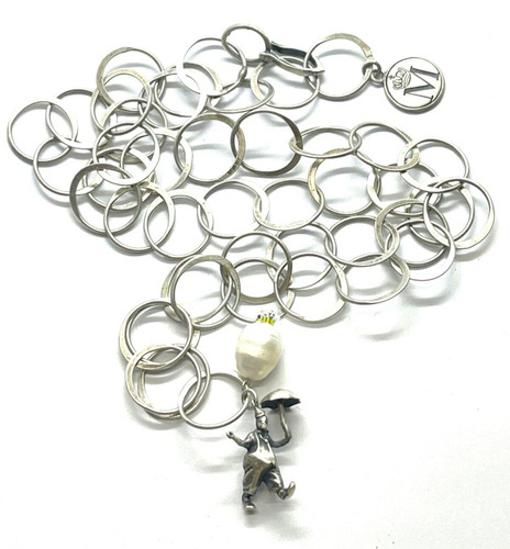 Sterling silver large link - large,