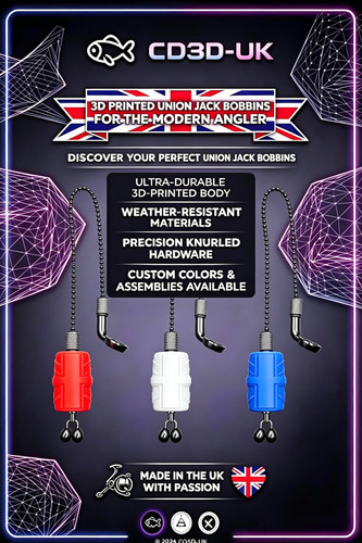 Carp bobbins union jack - x,