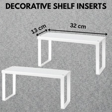 2x White Shelf Insert Cabinet
