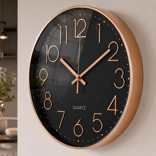 Inch wall clock non ticking - 12, non-ticking