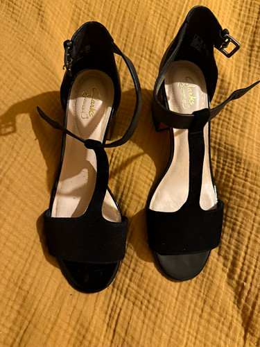 Women clarks black leather - clarks,