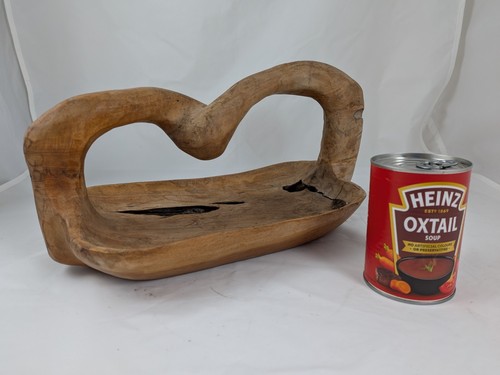 Vintage large hand - carved, wood