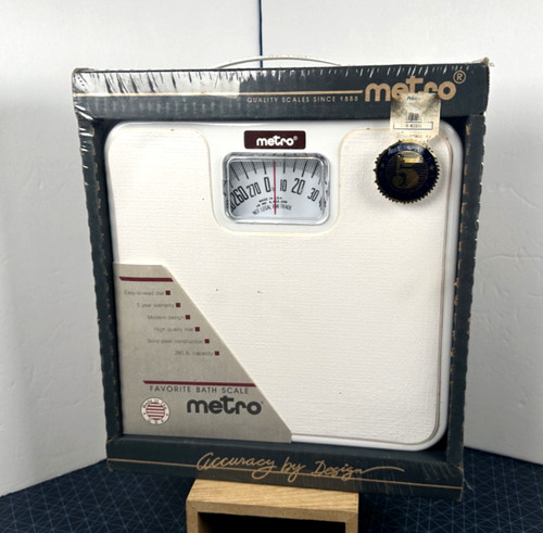 Metro white bathroom scale - bathroom,