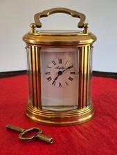 Angelus miniature carriage clock  L'epee c1984 in good working order with key