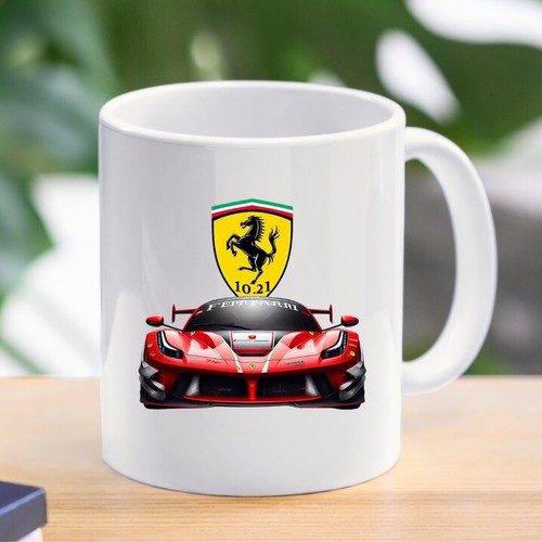 Red ferrari mug inspired car - ferrari,