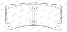 Brake Pad Set, disc brake for JAGUAR:XK II Coupe,XK II Convertible C2P15994