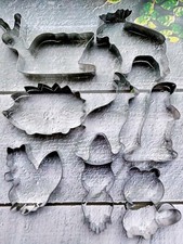 cookie biscuit cutter shapes woodland garden owl moose hedgehog squirrel otter